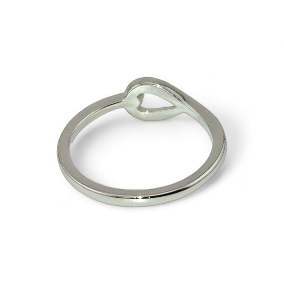 Sterling Silver 925 Simple Leaf Knot - Picture 2 of 4